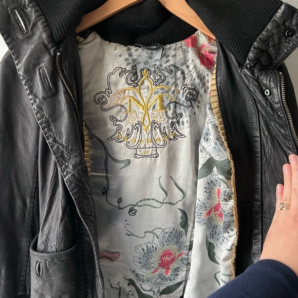 Vintage Mackage hooded leather jacket women’s small - Picture 7 of 8